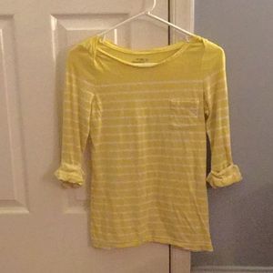 Yellow Quarter Length top